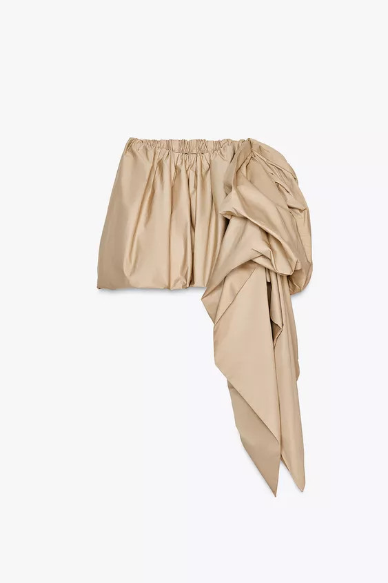 ZW COLLECTION MINI BALLOON SKIRT WITH BOW | Zara US