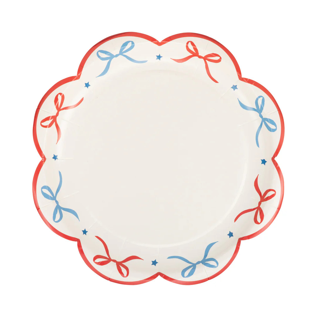Bow Edge Paper Plate - 8" | My Mind's Eye