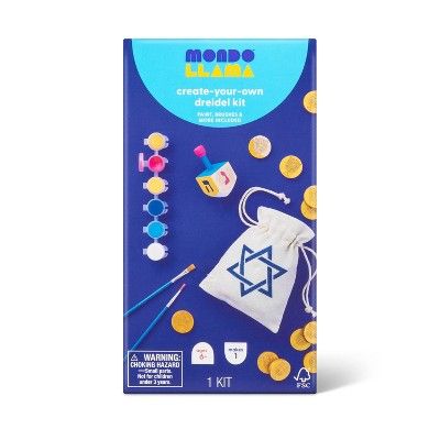 Hanukkah Make-Your-Own Dreidel Game Kit - Mondo Llama™ | Target