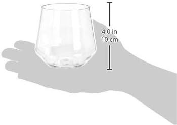 Amazon Basics Tritan BPA-Free Plastic Stemless Wine Glass, 14-Ounce, Clear - Set of 4 | Amazon (US)