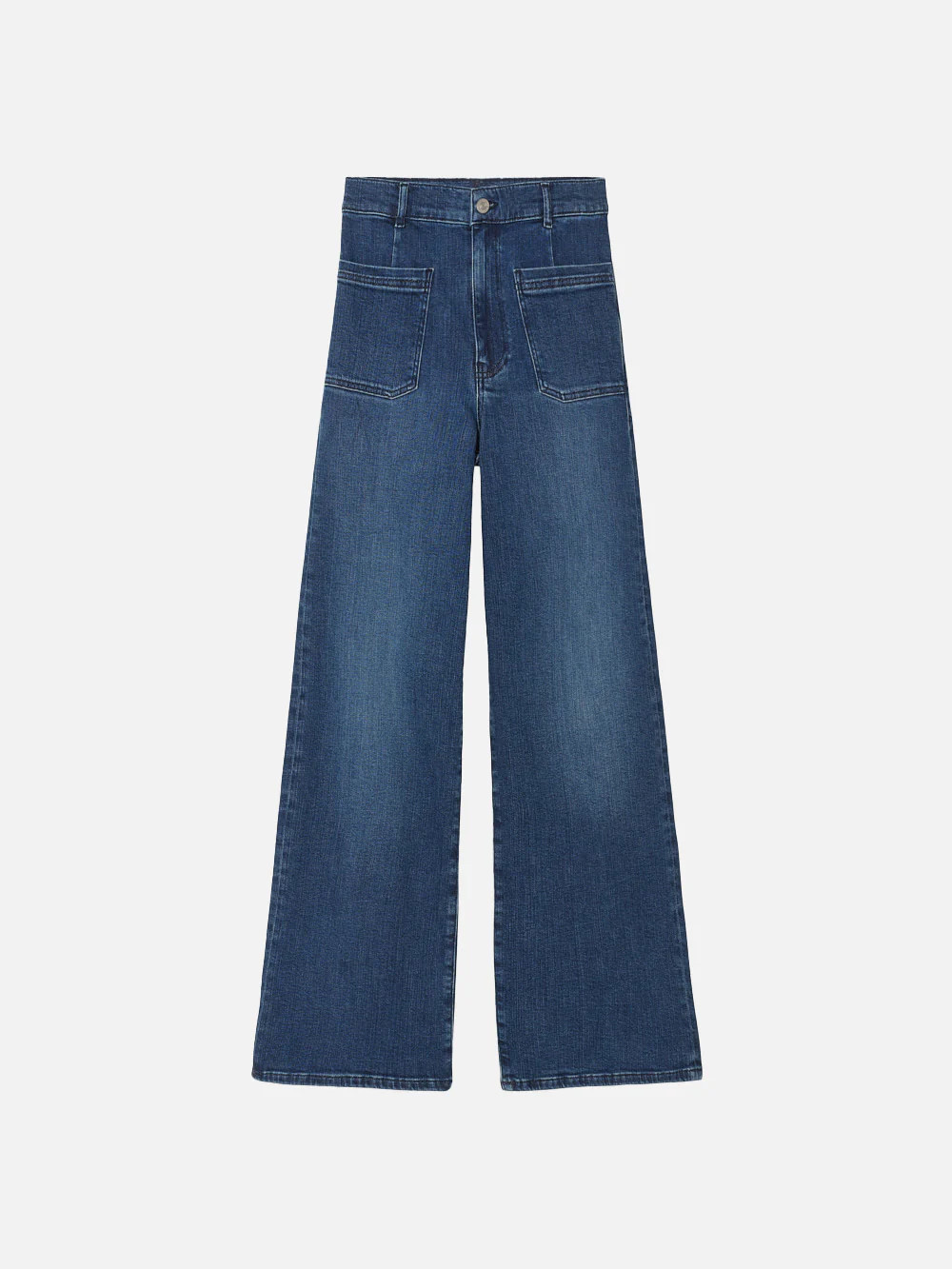 Le Slim Palazzo Bardot Pocket -- Thunderstorm | Frame Denim