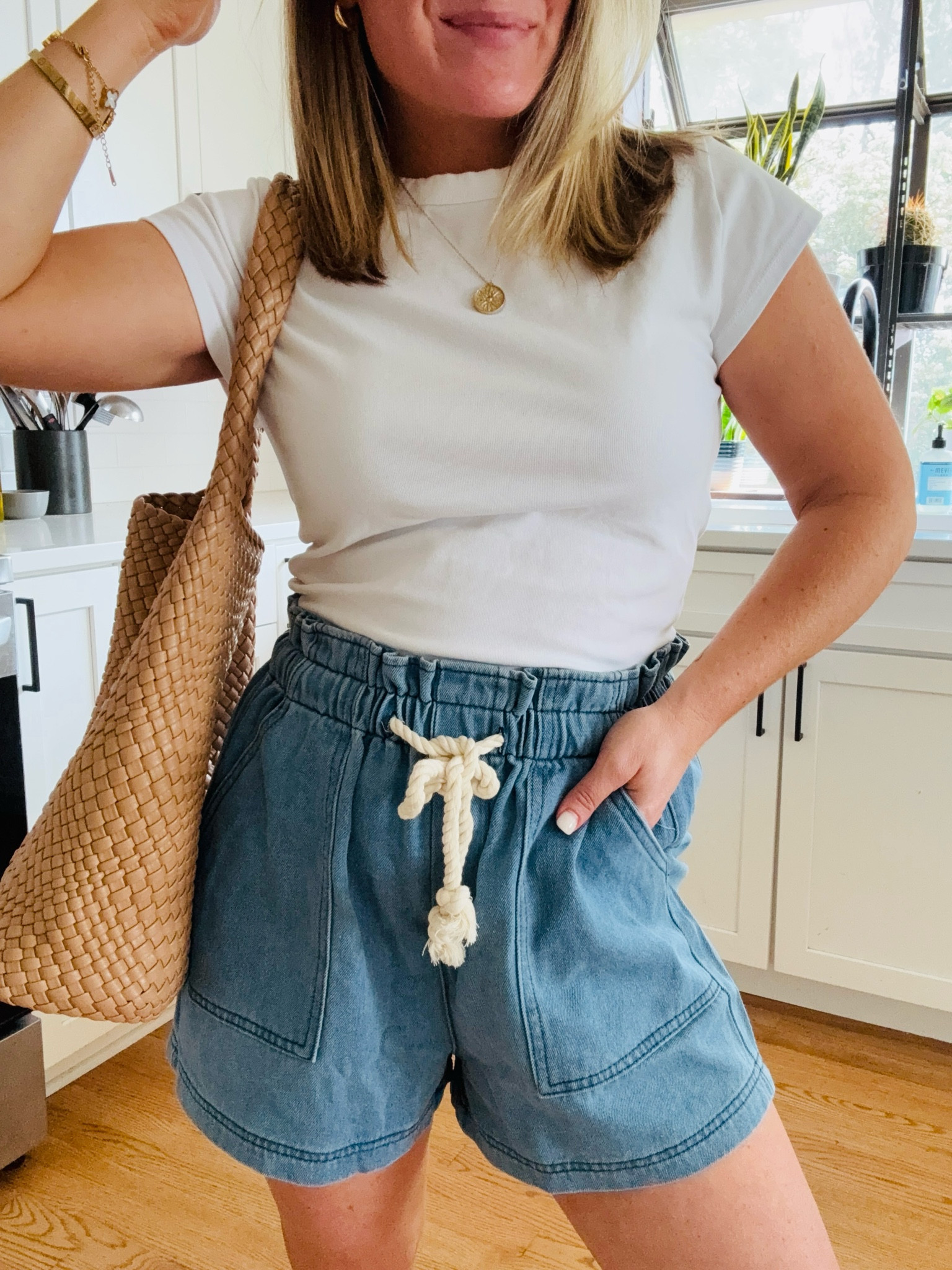 Amazon Denim Paperbag Shorts! Wearing a S. Comfy, great quality and cute! Under $35!

#LTKmomlife #LTKootd #LTKPetite