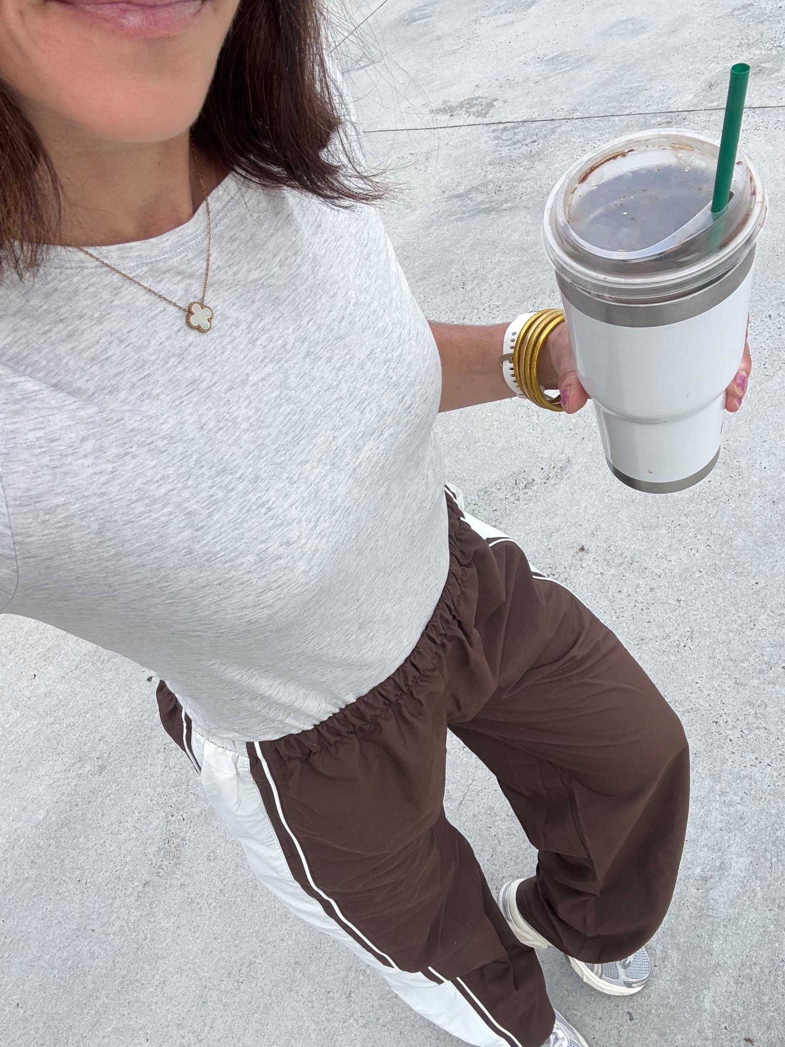 $6 tee and $14 pants, Walmart 

#LTKdayinmylife #LTKActive #LTKfitnessgoals
