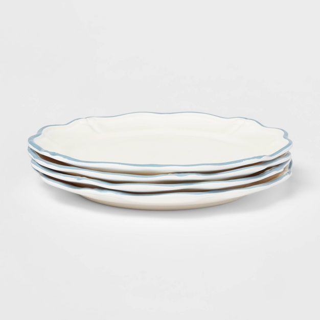 11&#34; 4pk Melamine Dinner Plates White - Threshold&#8482; designed with Studio McGee | Target