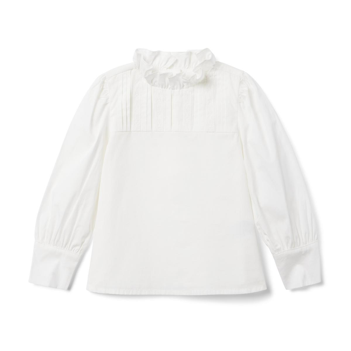 Pintuck Ruffle Collar Top | Janie and Jack