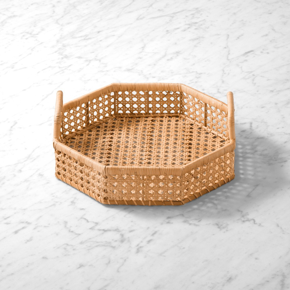 Cane Octagonal Tray | Williams-Sonoma