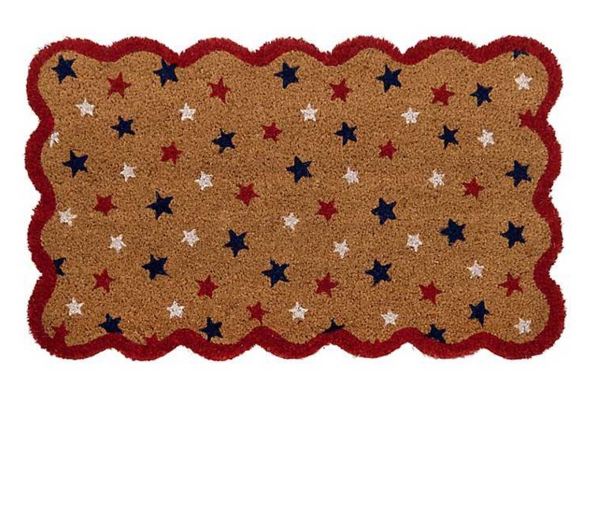 How cutie is this red white and blue stars scalloped front door mat? So adorable for 4th of July. ❤️🤍💙

#LTKSeasonal #LTKHome