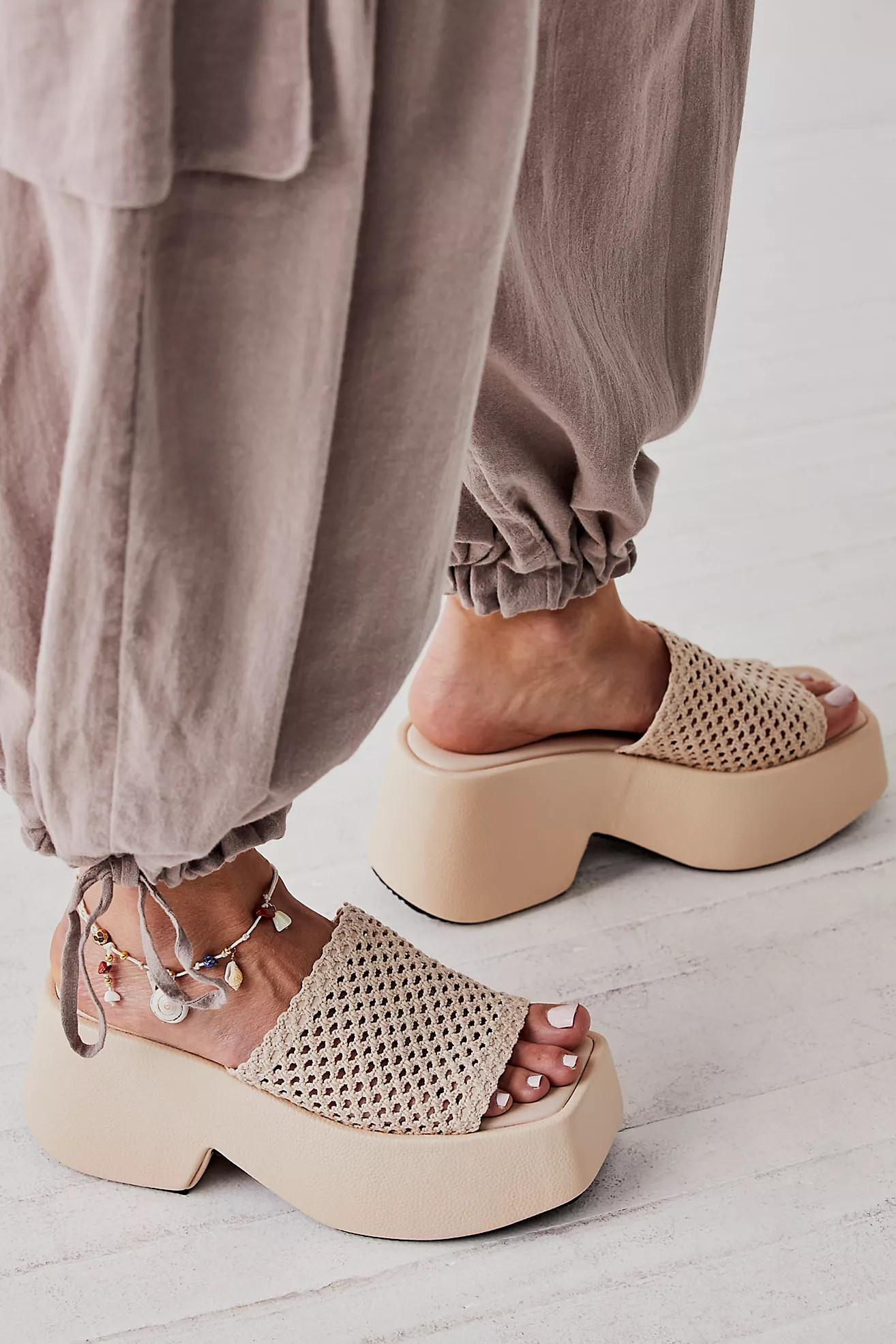 Coastal Crochet Platform Sandals | Free People (Global - UK&FR Excluded)