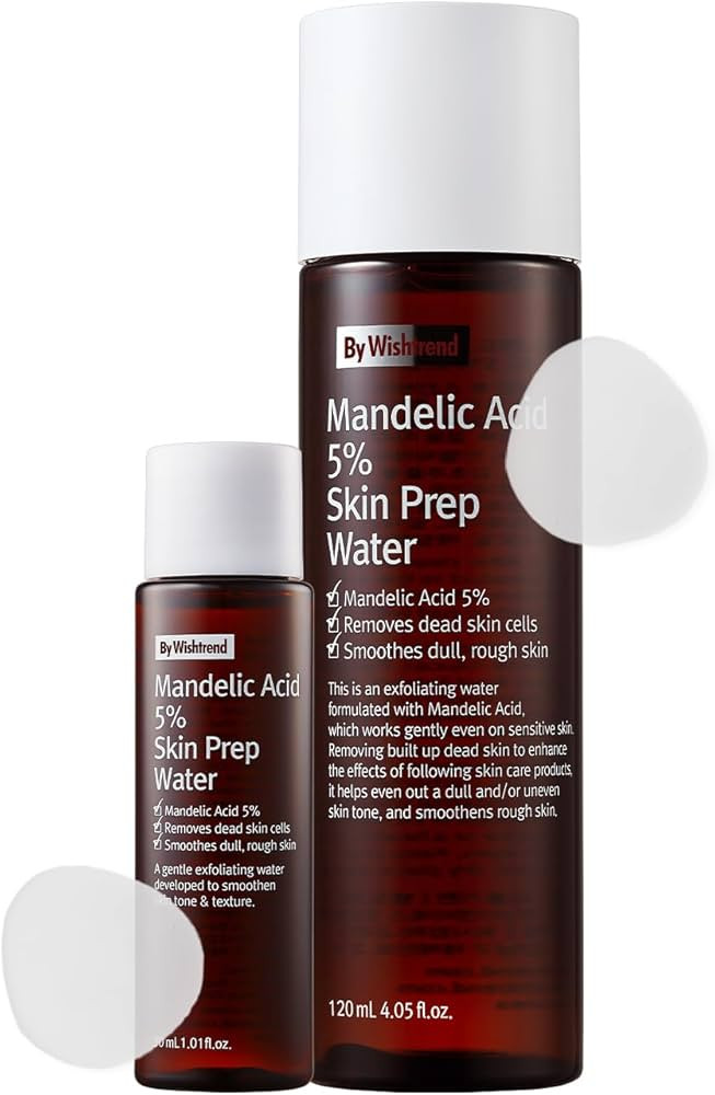 [BY WISHTREND] Mandelic Acid 5% Skin Prep Water Set, Gentle Skin Renewal, Exfoliator, Aha Bha ton... | Amazon (US)
