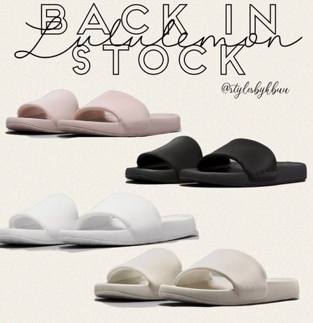 These slides are SO COMFY! Feels like you’re walking on clouds! BACK IN STOCK! Comes in 4 colors 

#LTKunder100 #LTKshoecrush #LTKstyletip