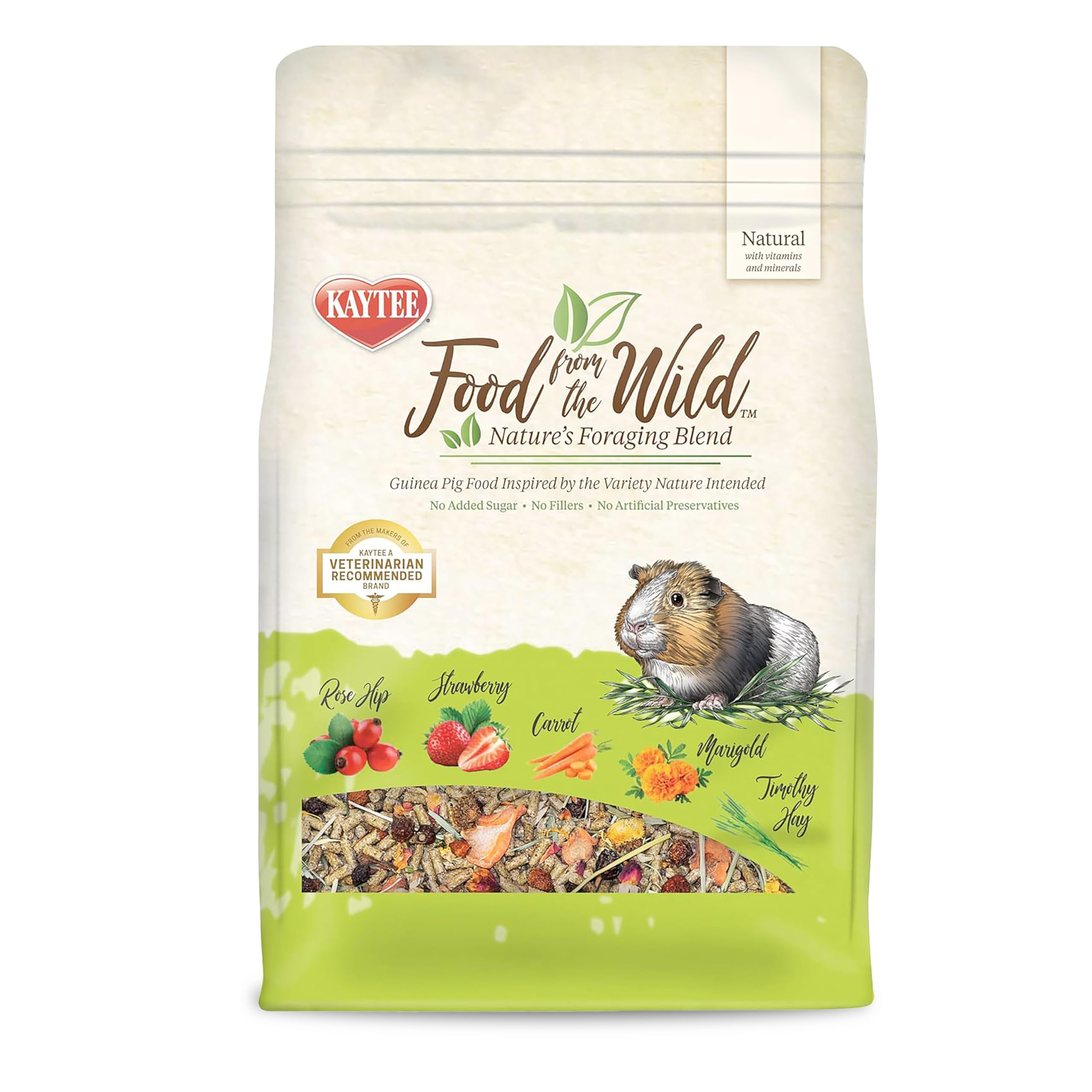 Kaytee Food from The Wild Natural Pet Guinea Pig Food, 4 Pound | Amazon (US)