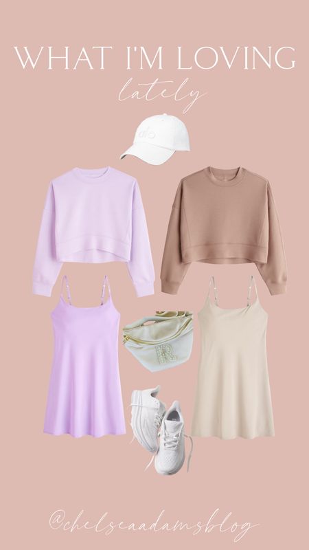 loving these colors in the traveler mini dress too! but the pink is my fave
neutral athleisure
Workout dress
Tennis dress
Crop pullover
Crewneck pullover
White baseball cap
Hoka
Fanny pack
Ltk sale
Abercrombie code


#LTKunder50 #LTKunder100 #LTKSale
