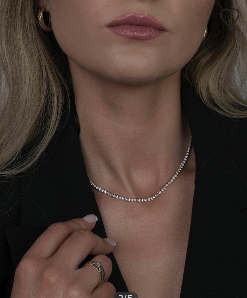 Swarovski Tennis Necklace Dupe 