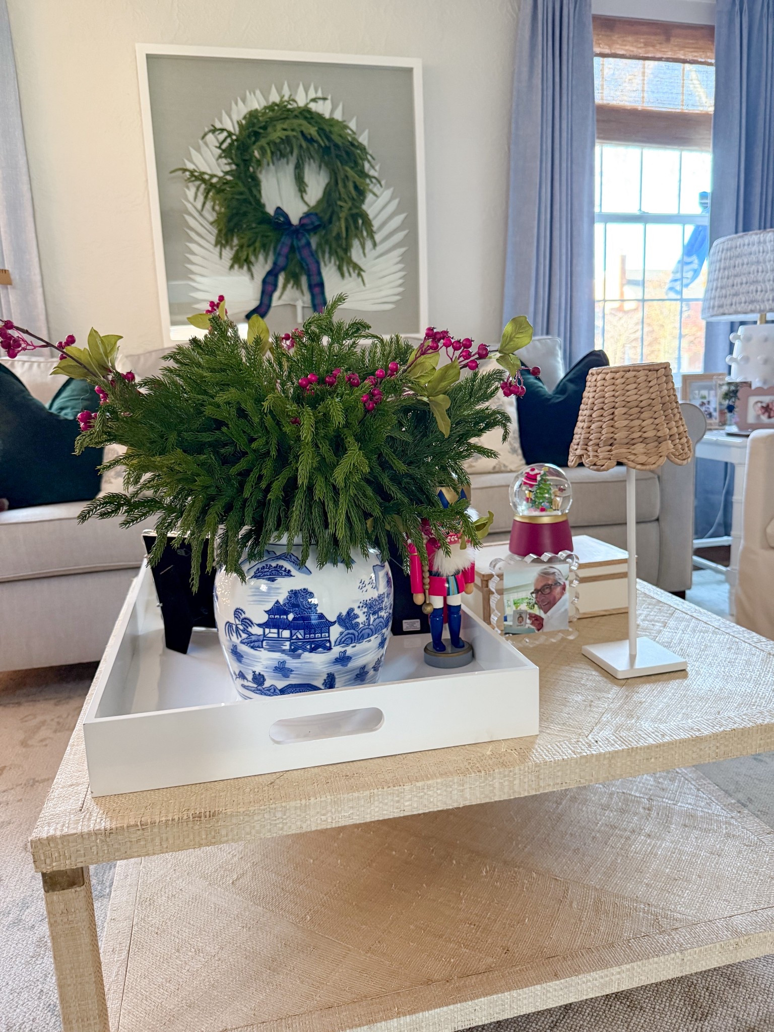 Ralph Lauren Christmas arrangement for my coffee table 

#LTKHome #LTKHoliday