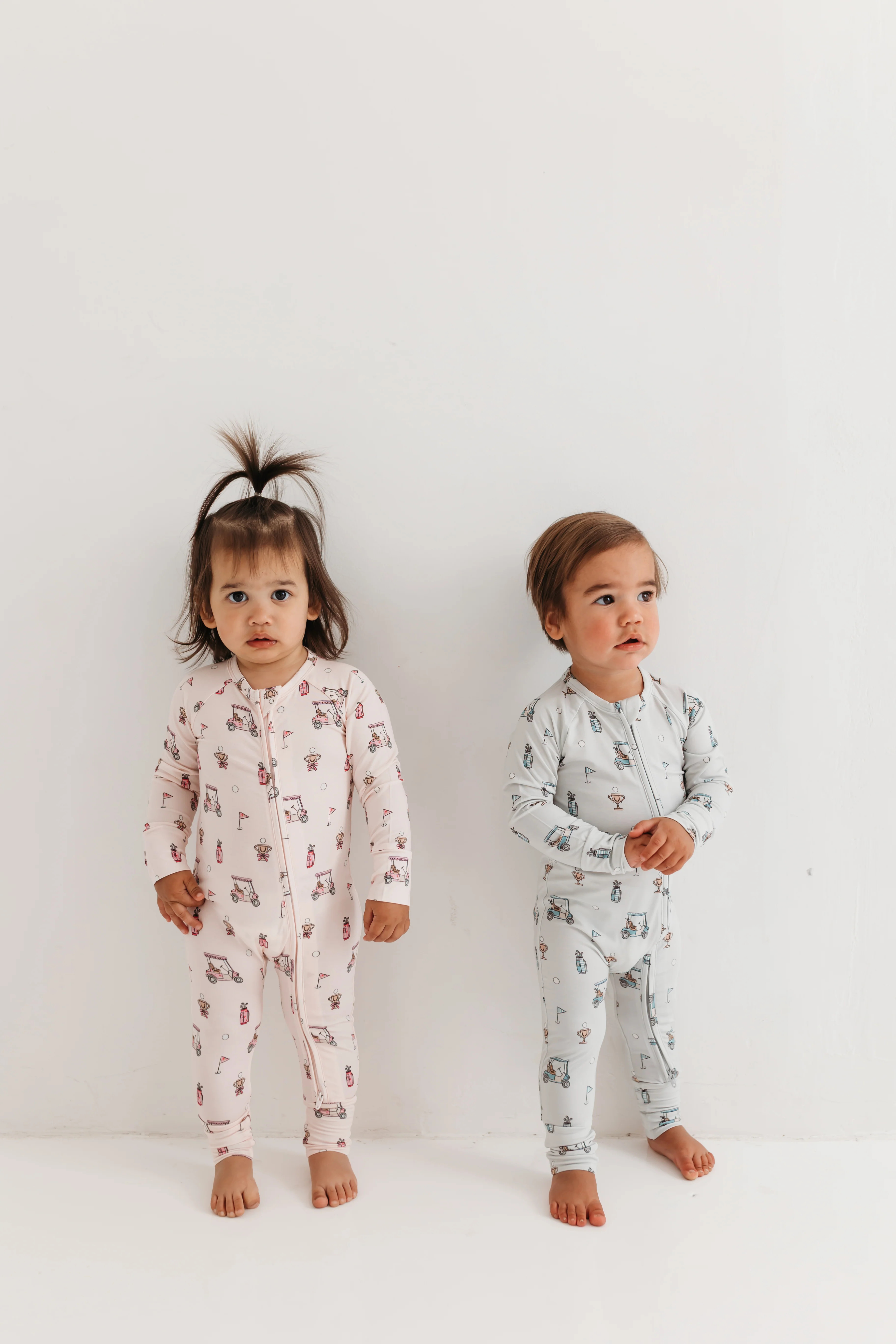 Pink Golf Zipper Romper | In My Jammers