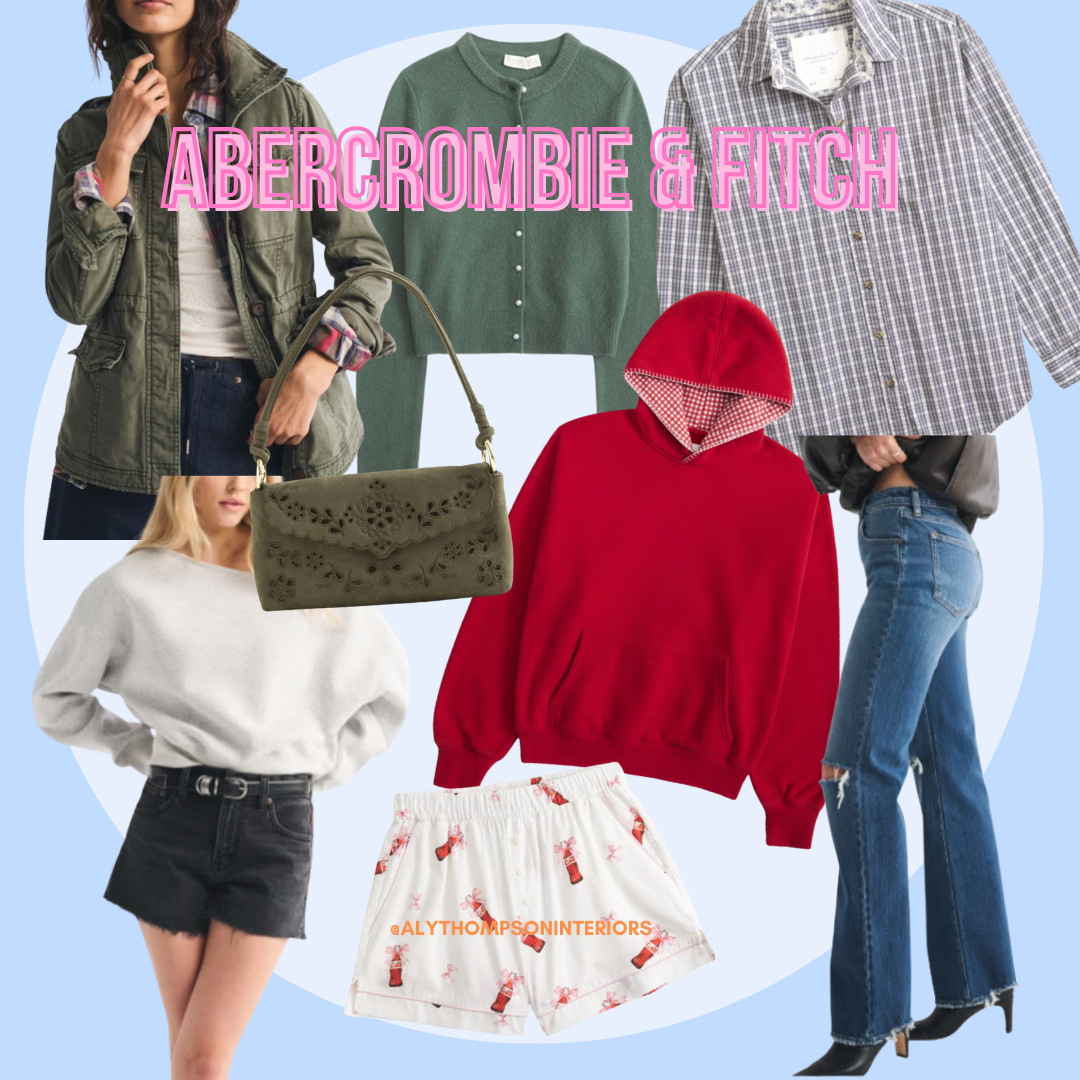 Abercrombie & Fitch | New Arrivals | Sweater | Jacket | Boxer Shorts | Jeans | Women Clothing | handbag | Purse 

 #LTKdayinmylife #LTKgrwm #LTKSaleAlert