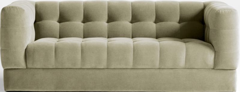 Chiltern Velvet Tufted Sofa 80" | Crate & Barrel | Crate & Barrel