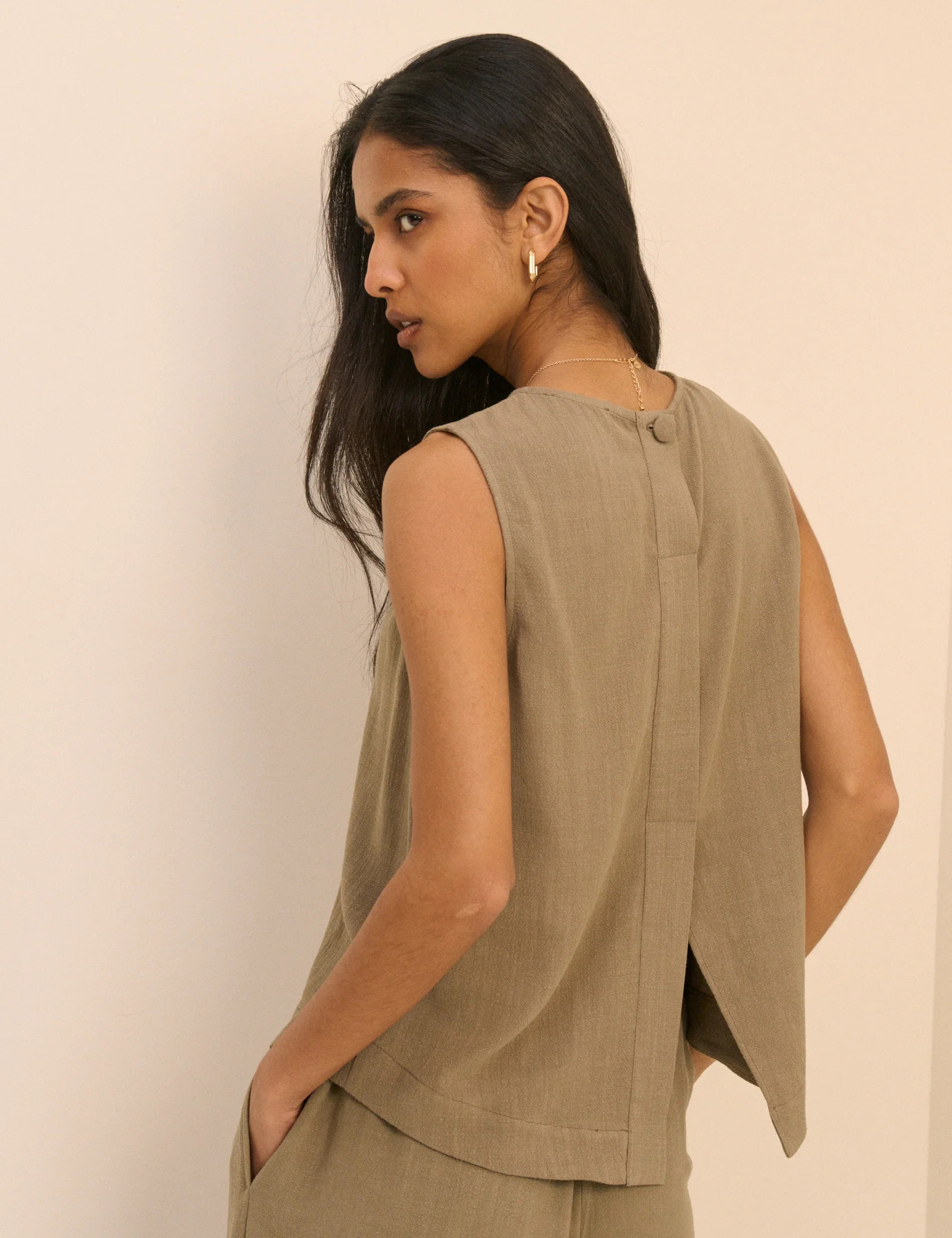 Khaki Swing Top | Nobody's Child