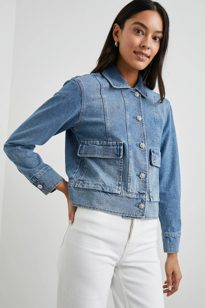 BIANCA JACKET - ORIGINAL BLUE | Rails