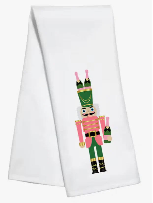 Nutcracker Champagne Kitchen Towel | Sorelle Gifts