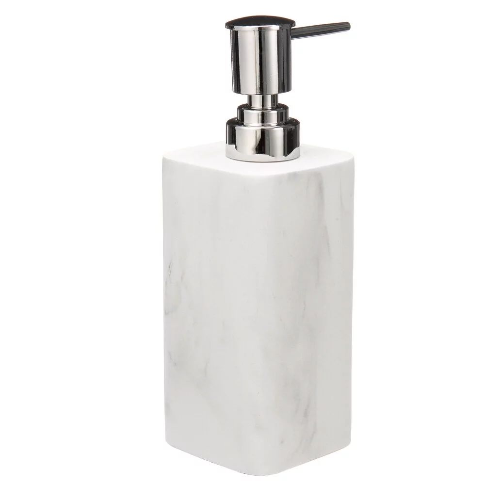 Better Homes & Gardens Faux Marble Resin Soap Pump, White | Walmart (US)
