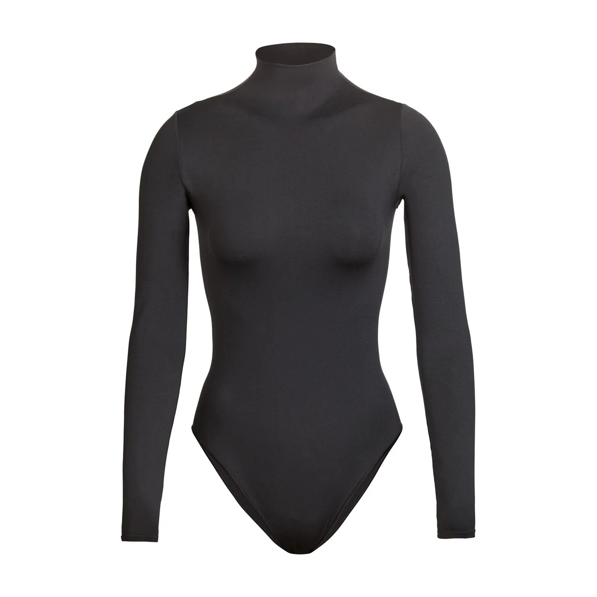 ESSENTIAL MOCK NECK LONG SLEEVE BODYSUIT | SKIMS (US)