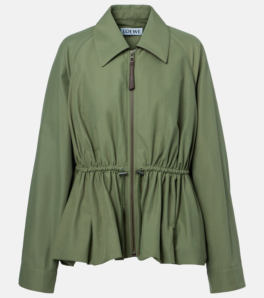 Loewe Ruched cotton-blend jacket | Mytheresa (INTL)