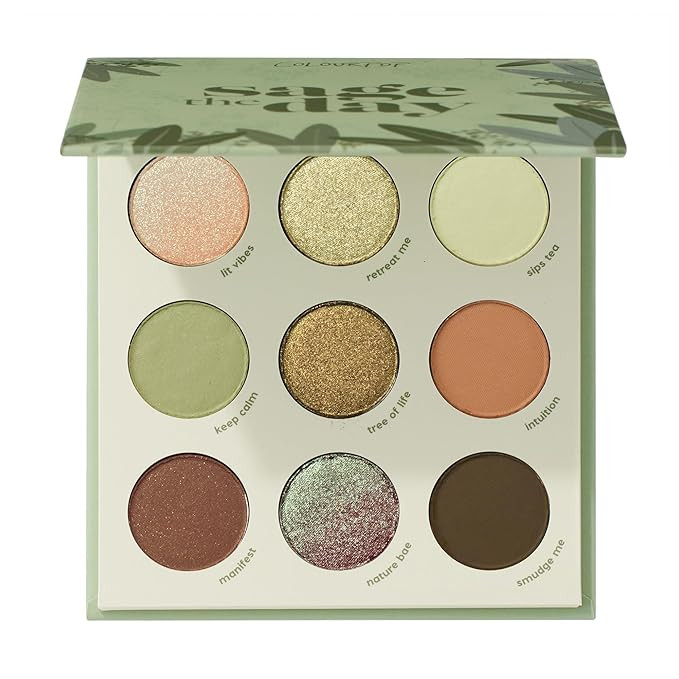 ColourPop Sage the Day Eyeshadow Palette - Sage & Olive Palette with Metallic and Matte Finishes ... | Amazon (US)