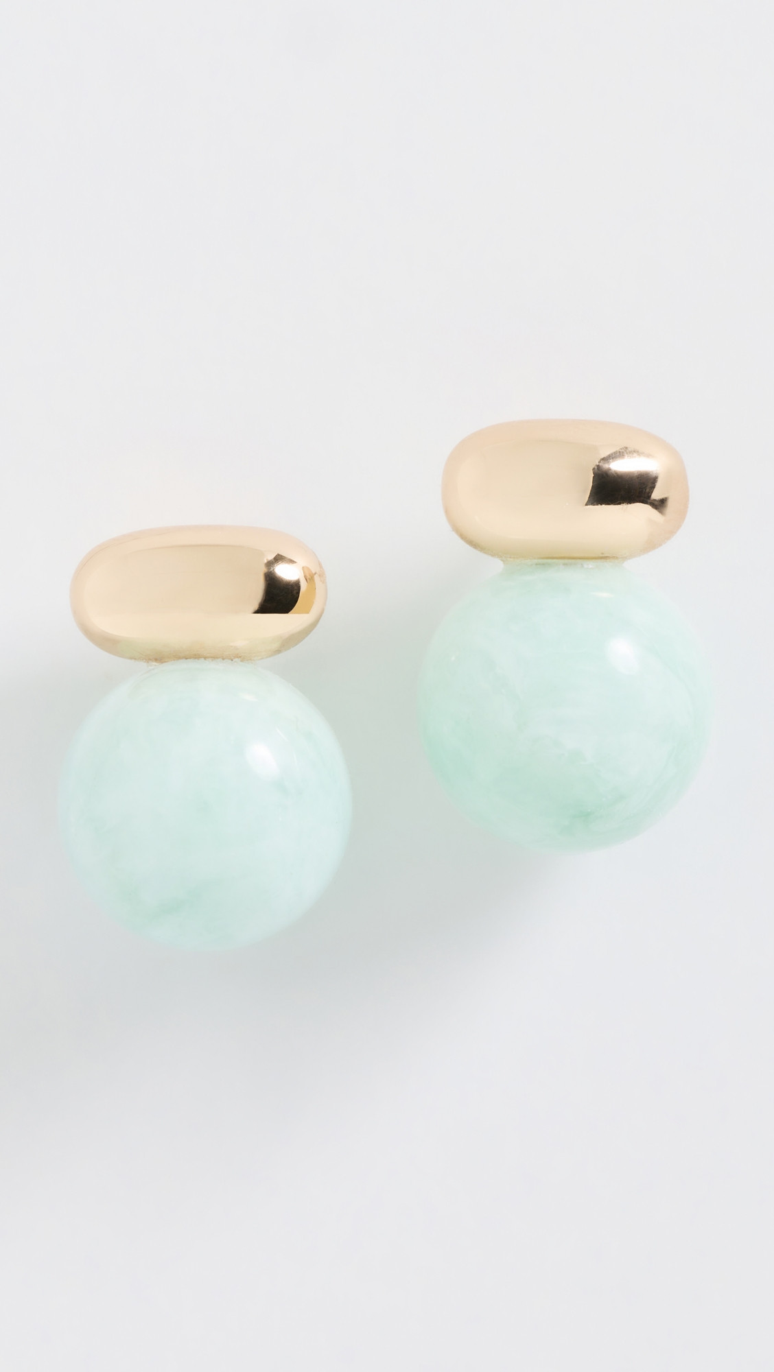 SHASHI Alice Earrings Gold/Turquoise One Size | Shopbop