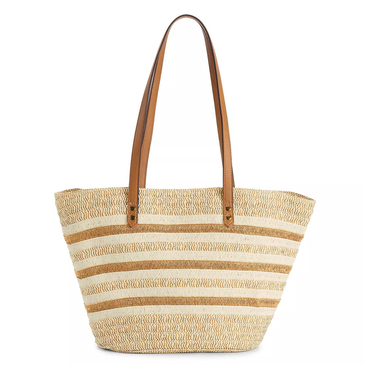Sonoma Goods for Life® Straw Fan Tote | Kohl's