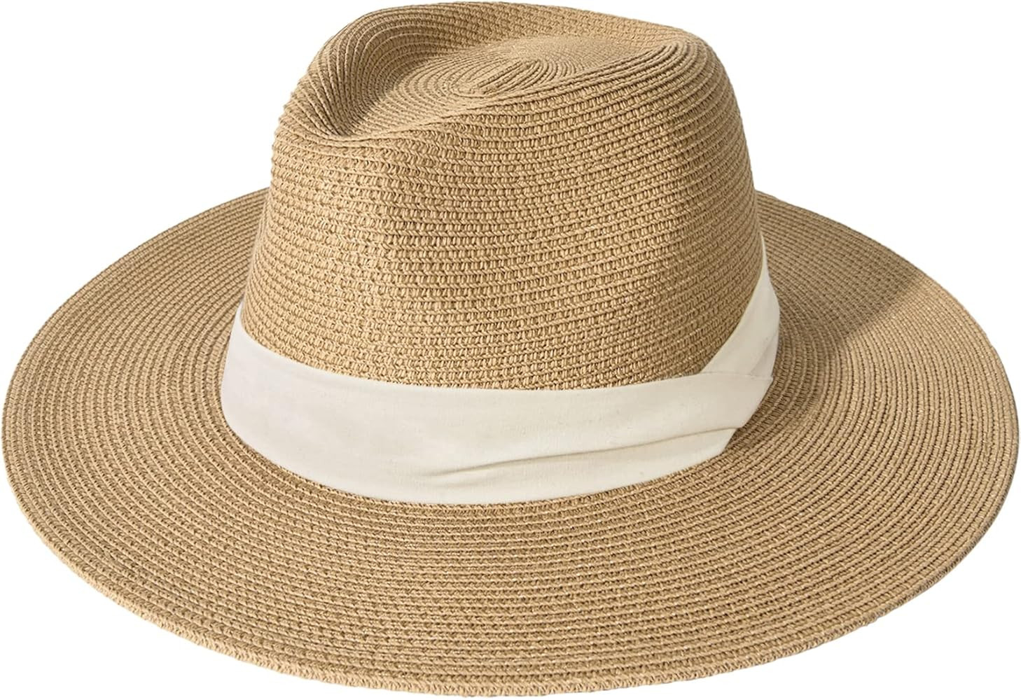 FURTALK Womens Mens Wide Brim Straw Panama Hat Fedora Summer Beach Sun Hat UPF Straw Hat for Wome... | Amazon (US)