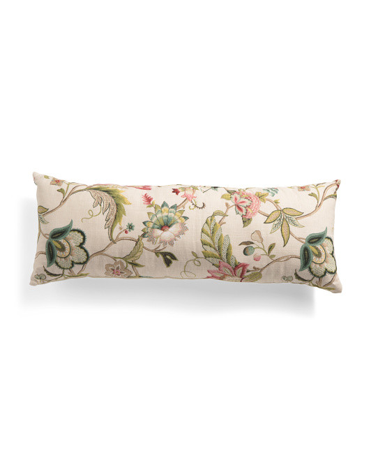 Made In Usa 14x36 Floral Pillow | TJ Maxx