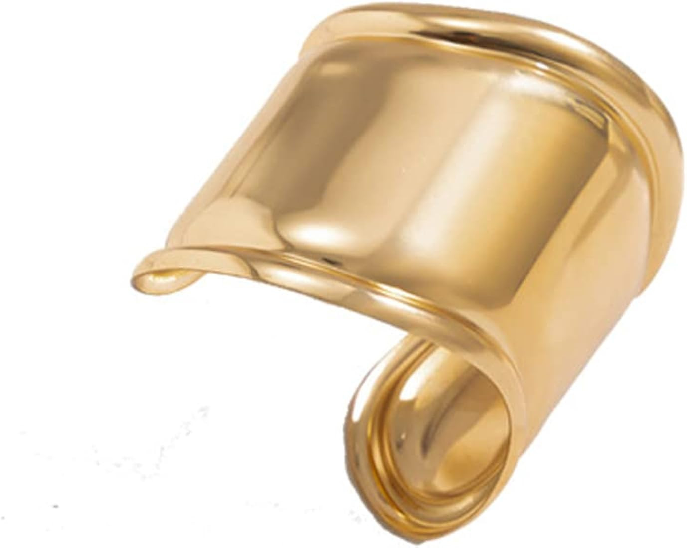 COLORFUL BLING Chunky Gold Silver Open Wide Hammered Wrist Cuff Bangle Adjustable Hollow Leaf Flo... | Amazon (US)