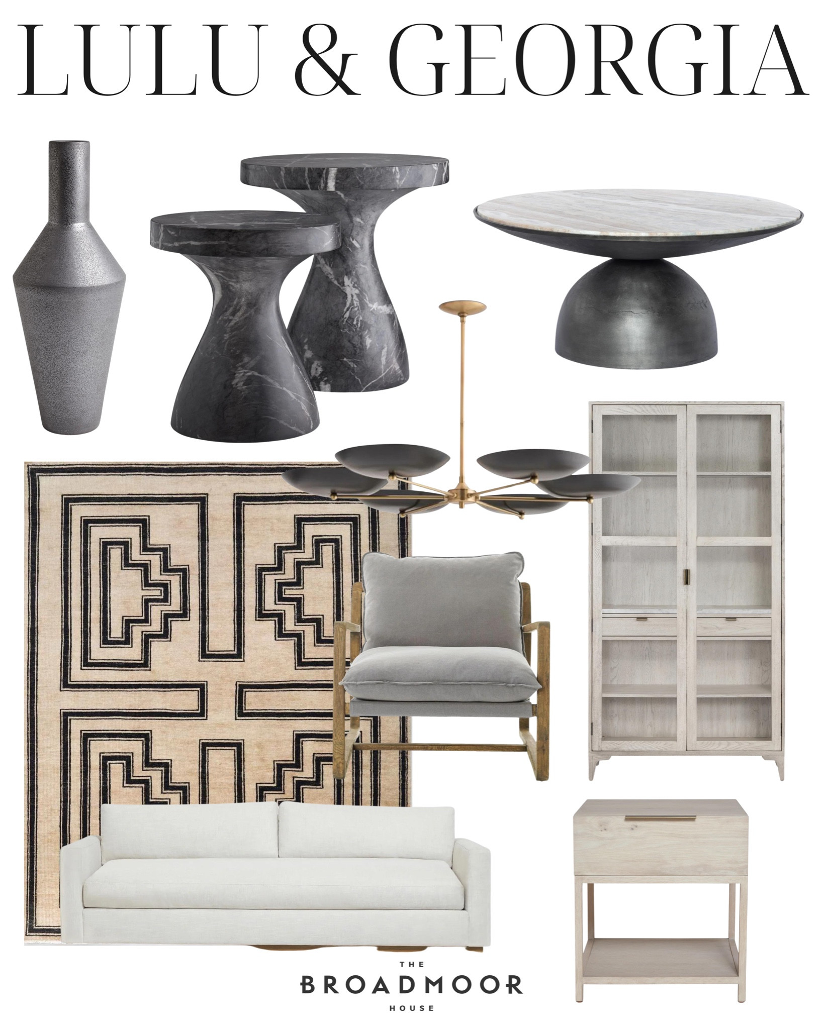 Lulu and Georgia have really nice furniture at a bit of a splurge but will be great investment pieces that will make a beautiful vase for your home! 

Jute rug, living room rug, Modern rug, bedroom rug, living room sofa, white sofa, side table, coffee table, modern Lighting, Chandelier, flower vase, bookshelf, but cabinet, dining Furniture, Velvet Chair, side chair, mid century modern, brass lighting, black light, black furniture, black marble

#LTKhome #LTKFind #LTKstyletip