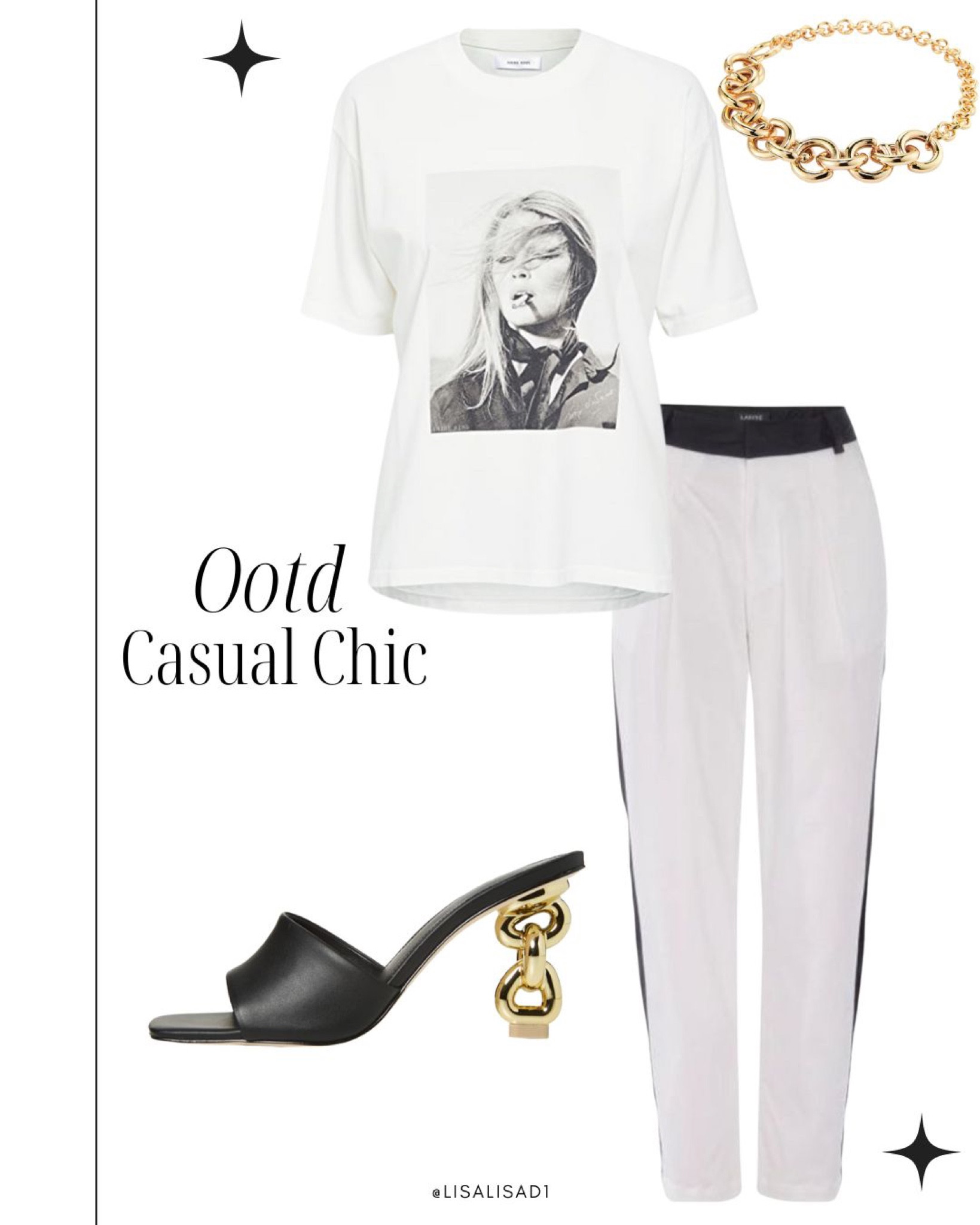 Ootd. Anine Bing top, Lahive pant, Cult Gaia shoes, Jenny Bird necklace

#LTKstyletip #LTKshoecrush