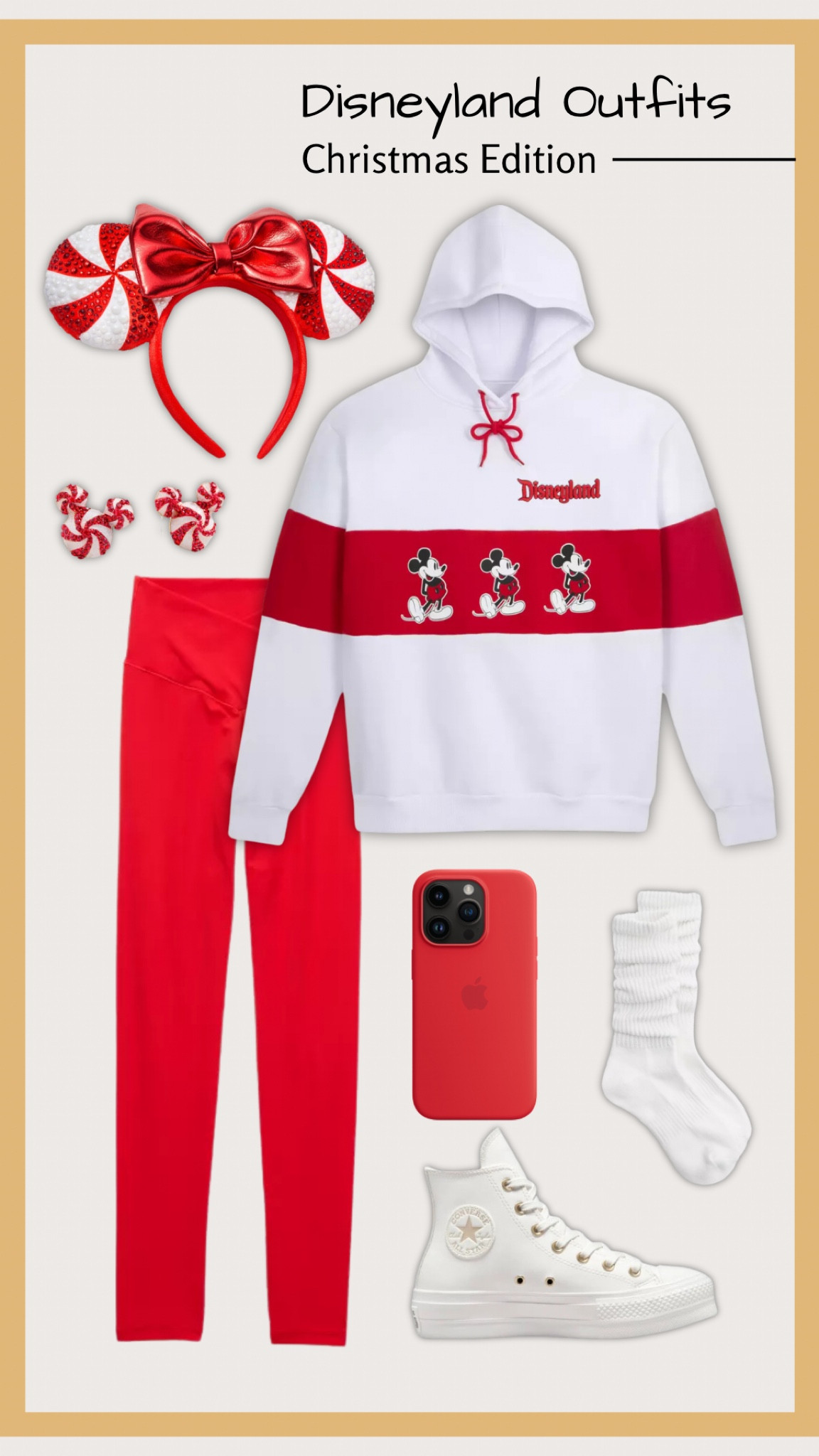 Feeling all the Christmas vibes at Disney! This red and white combo with a cozy hoodie and peppermint candy accessories is the perfect blend of festive and comfy. Ready for holiday magic in the parks! Linked everything on LTK so you can recreate this holiday look.” #DisneyChristmas #FestiveOutfit #LTKHoliday

#LTKHoliday #LTKFamily #LTKTravel
