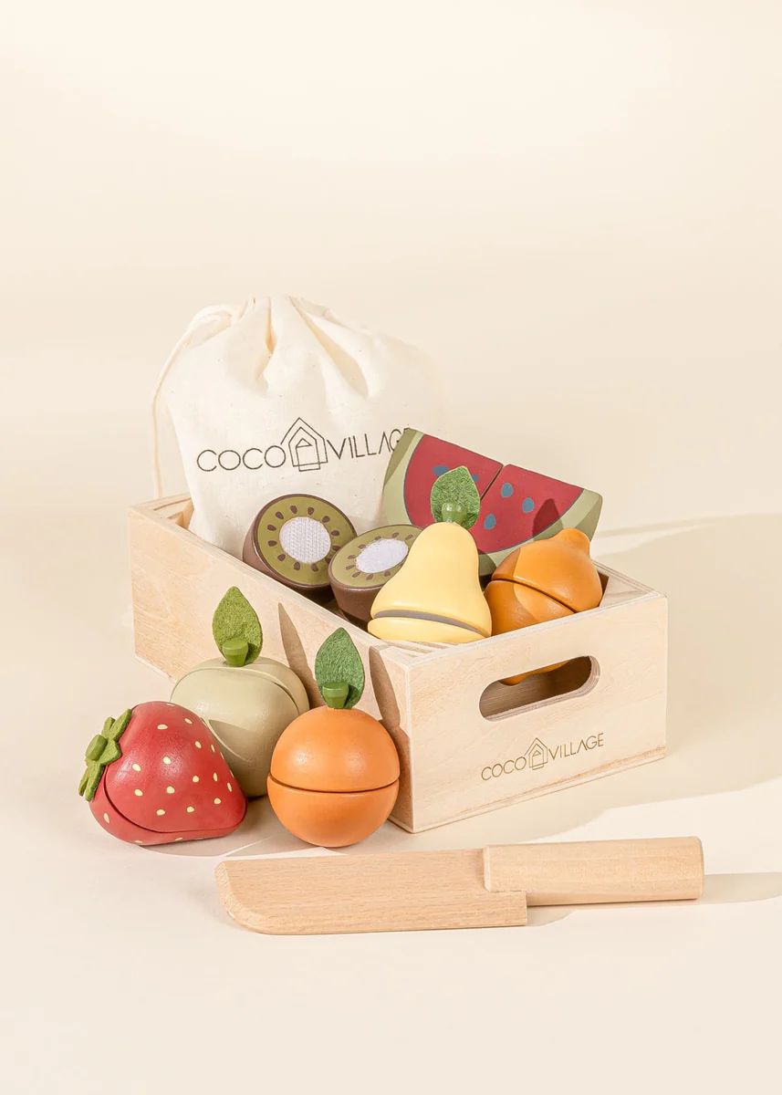 Wooden Fruits Playset | Coco Village