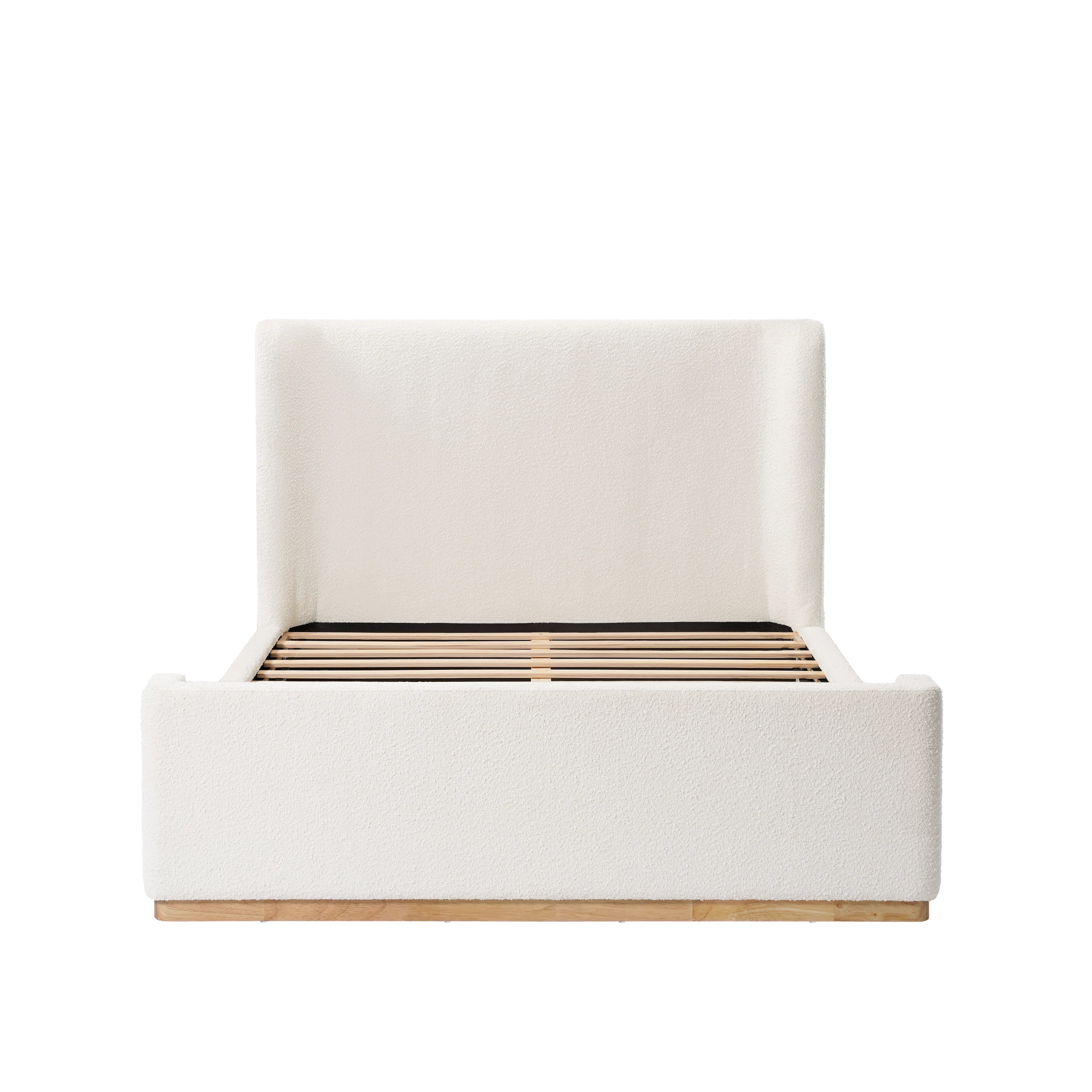 Abela Boucle Upholstered Sleigh Bed | AllModern
