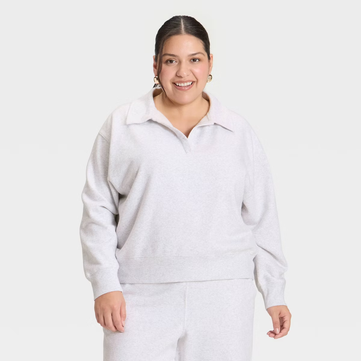 Women's Fleece Polo Sweatshirt - Universal Thread™ | Target