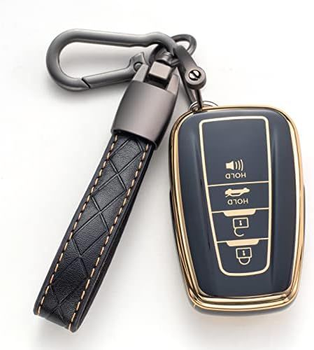 for Toyota Key Fob Cover with Keychain Soft TPU 360 Degree Protection Key Case Compatible with 20... | Amazon (US)