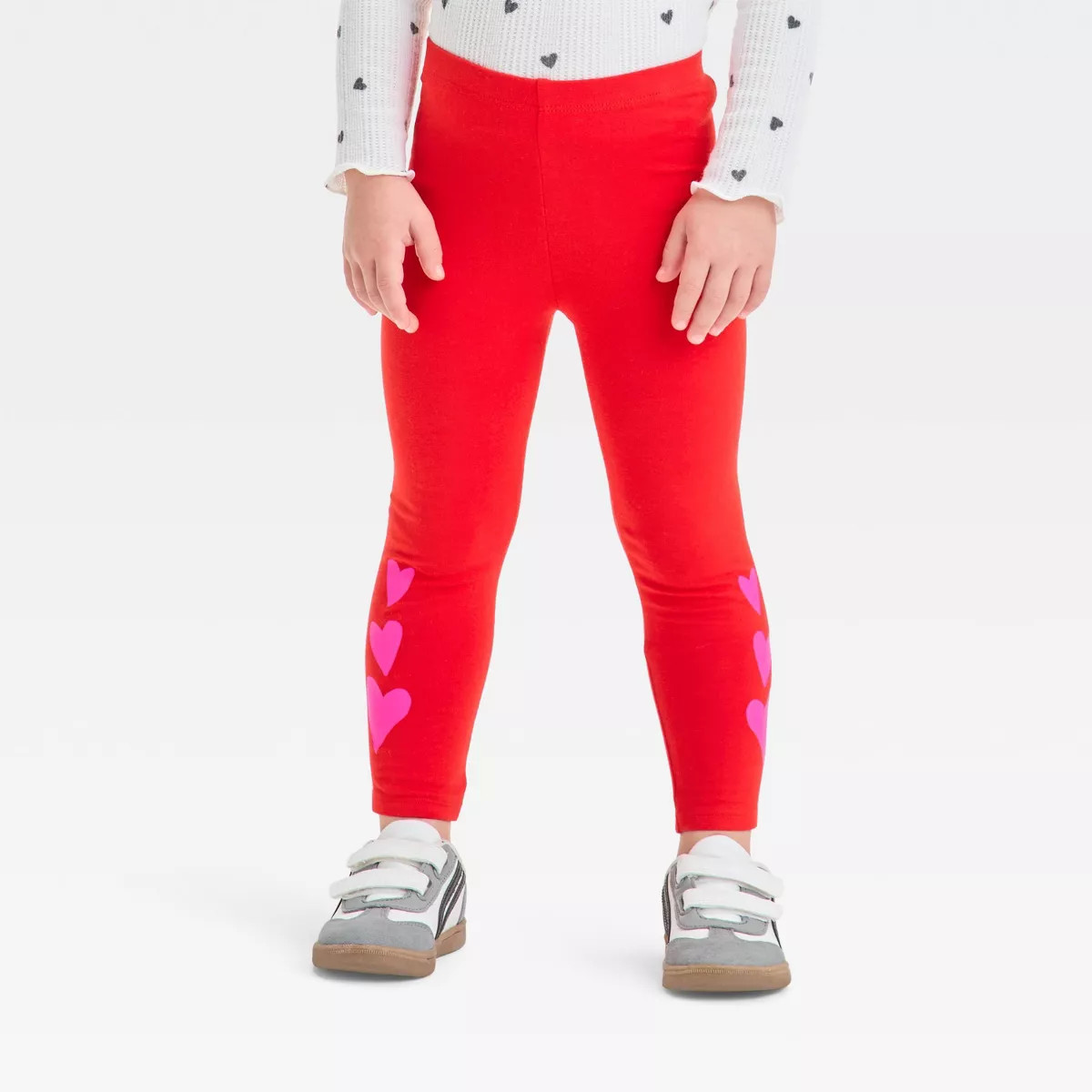 Toddler Girls' Hearts Printed Pants - Cat & Jack™ | Target