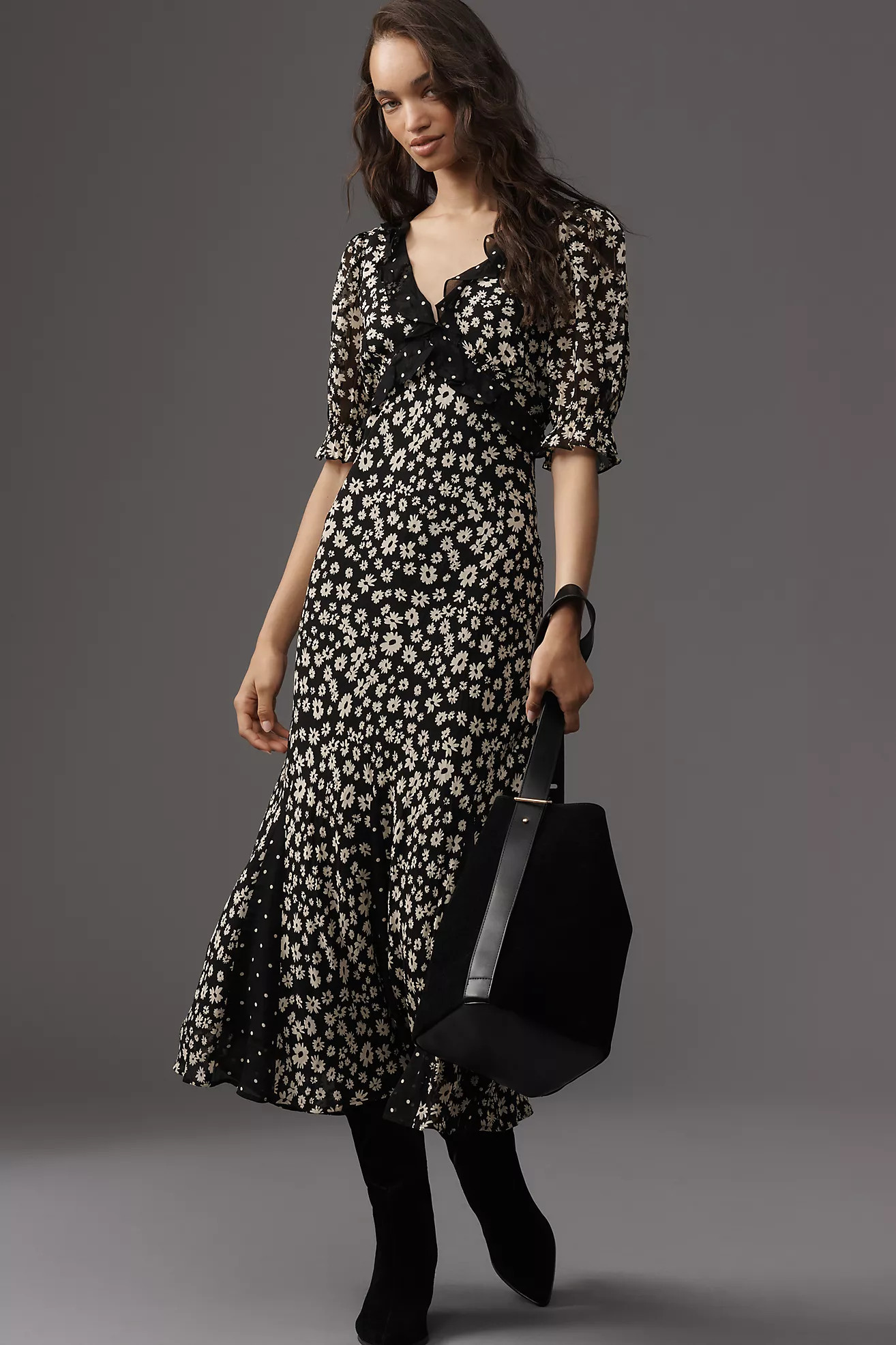 Rails Annmarie Short-Sleeve Midi Dress | Anthropologie (US)