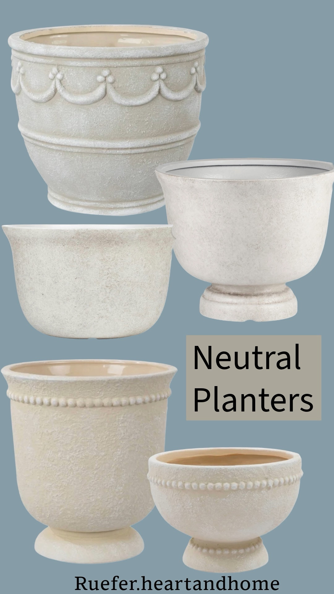 Neutral planters from Walmart. All are under $35. I need to replace some work down planters and I’ll be ordering a few of these. 

#LTKHome #LTKSeasonal #LTKSpringSale