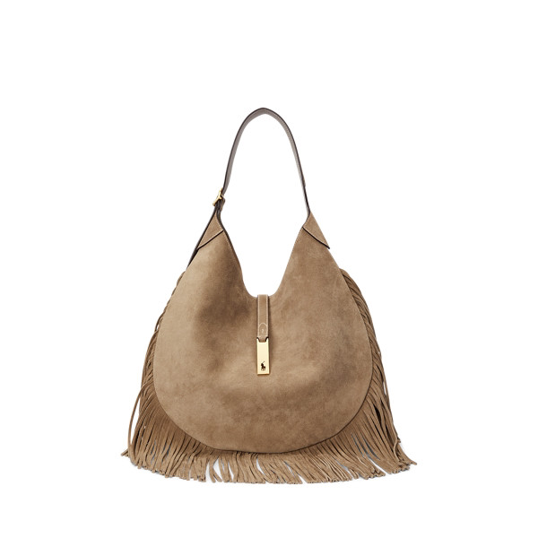 Polo ID Large Fringe Suede Shoulder Bag | Ralph Lauren (UK)