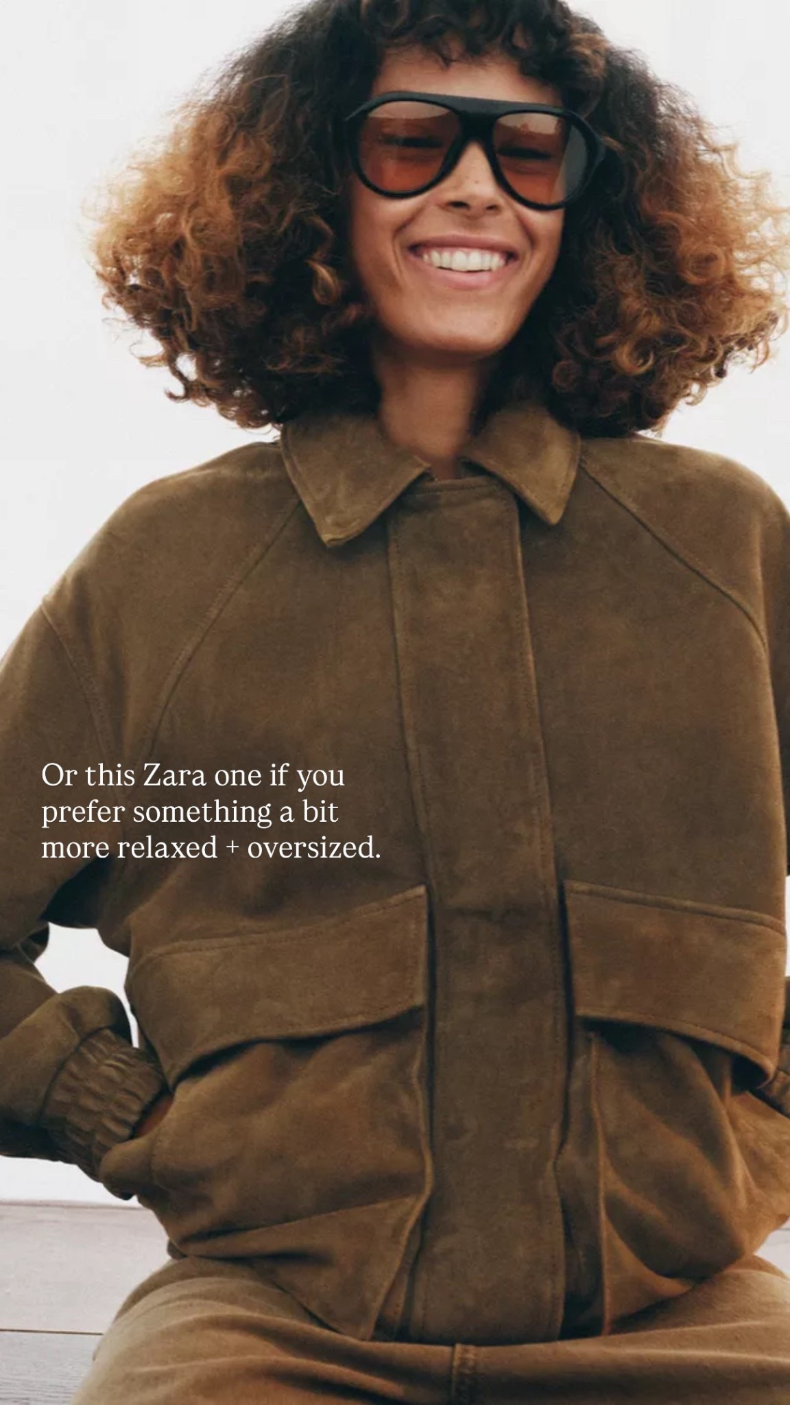 Zara suede jacket

Oversized Bomber jacket 
Spring jacket 

#zara #suedejacket #outerwear 

#LTKspring #LTKuk