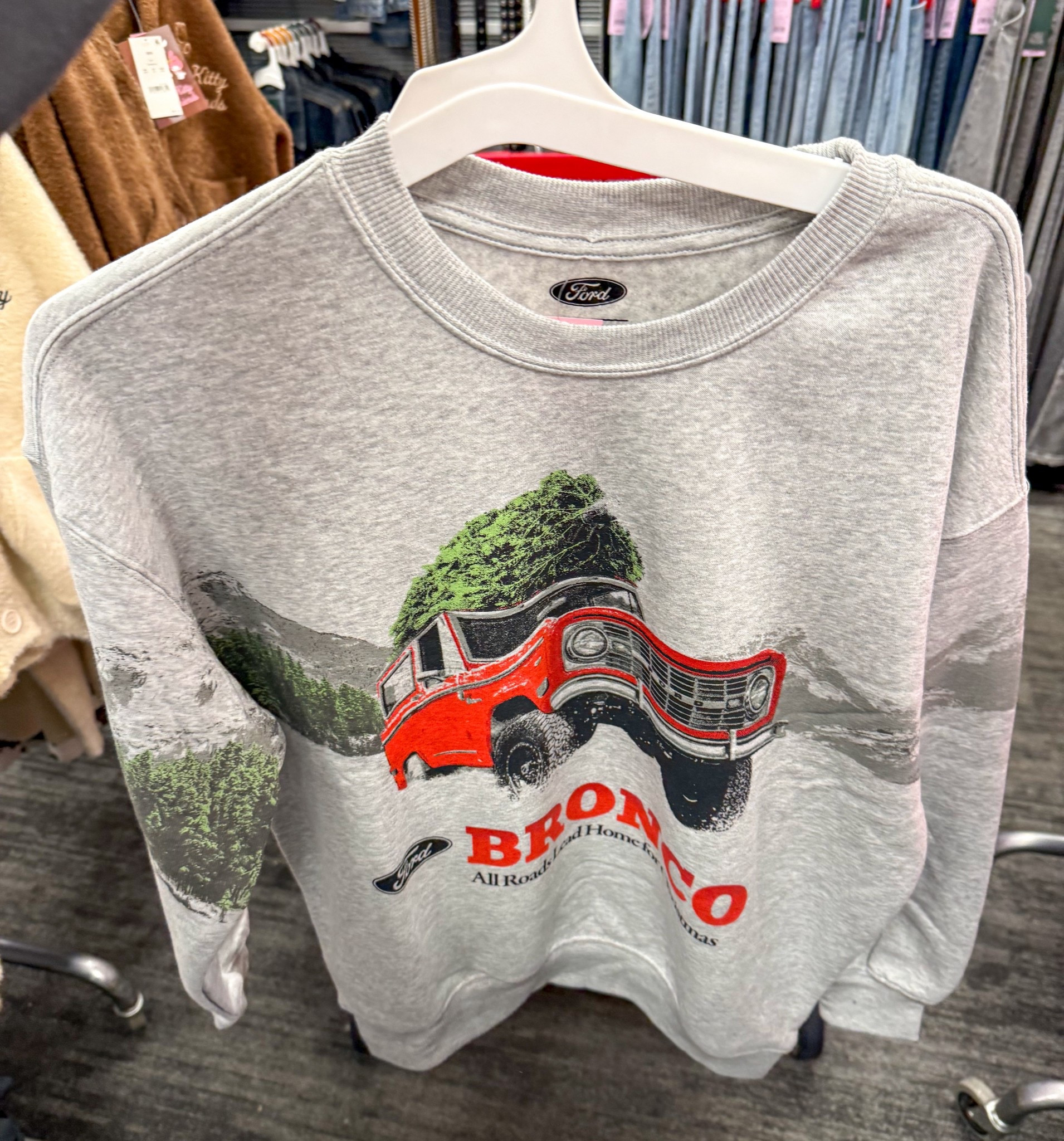 Cute holiday Bronco sweatshirt only $15! 

#LTKMidsize #LTKHoliday #LTKSaleAlert