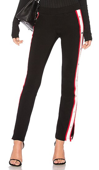 Pam & Gela Snap Up Trackpant in Black | Revolve Clothing (Global)