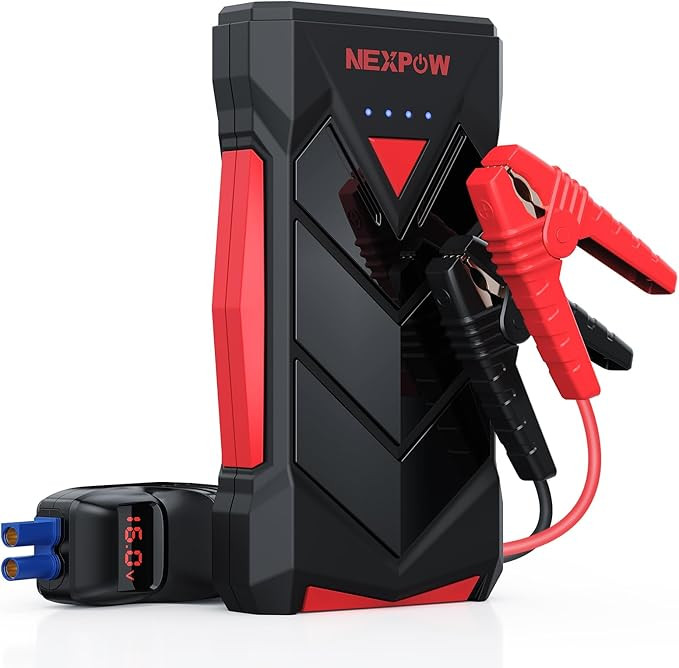 NEXPOW Portable Jump Starter,12V Car Battery Jump Starter Power Pack with USB Quick Charge (Up to... | Amazon (US)