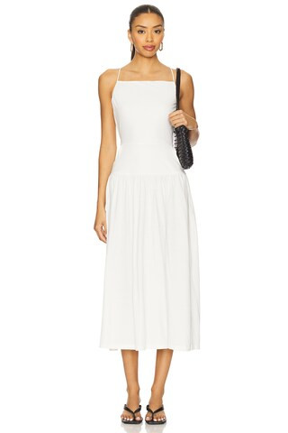 Free People x REVOLVE Julietta Midi Dress in Clean Ivory from Revolve.com | Revolve Clothing (Global)