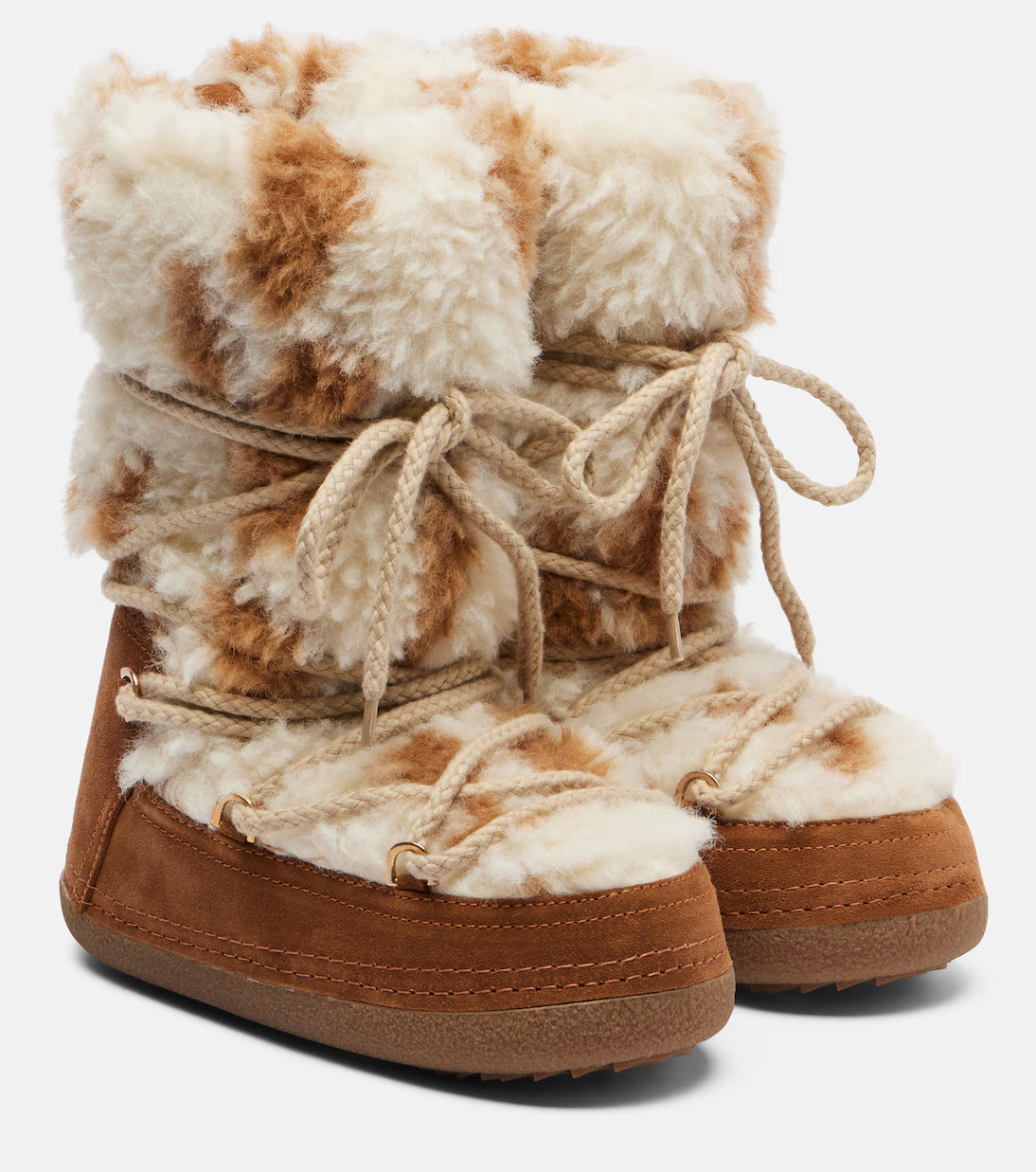 Teddy High suede and teddy snow boots | Mytheresa (US/CA)